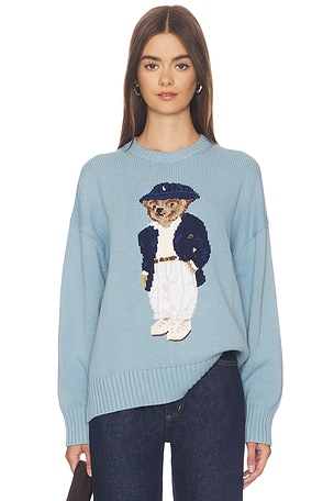 Cotton Bear Crew Neck Pullover Polo Ralph Lauren