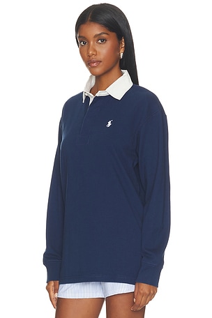 Polo ralph lauren knit collar pullover en color Marino size XXS (also en XS, S, M, L, XL).