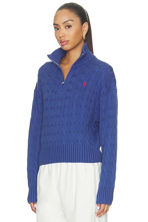 Polo Ralph Lauren Cotton Long Sleeve Pullover in Blue
