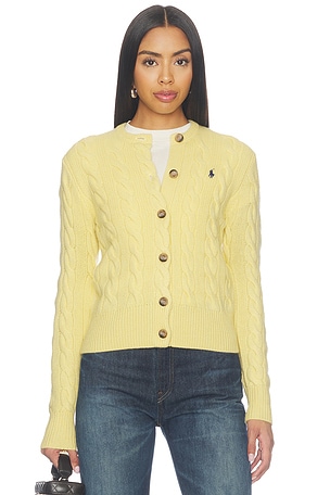 Long Sleeve Crew Neck Cardigan Sweater Polo Ralph Lauren