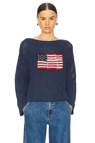 Flag Pullover Sweater Polo Ralph Lauren
