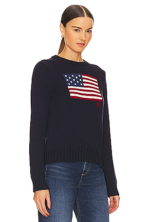 Polo Ralph Lauren Flag Pullover in Navy
