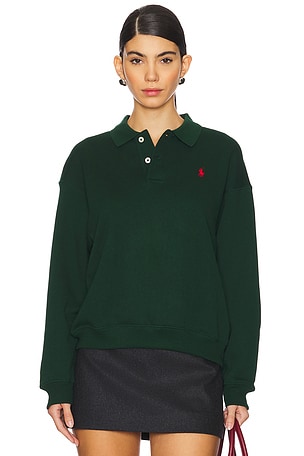 Polo-collar Fleece Pullover Polo Ralph Lauren