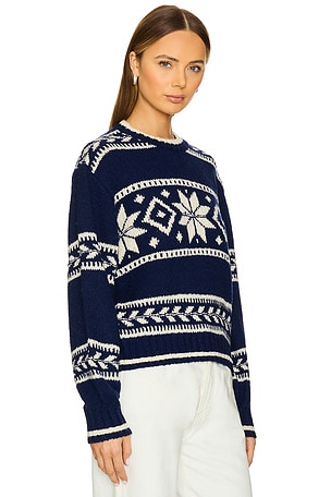 Polo Ralph Lauren Snowflake Cotton-wool Sweater in Navy