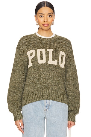 Logo Cotton Crewneck Sweater Polo Ralph Lauren