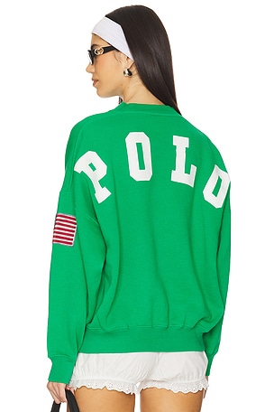 Oversize Logo Fleece Crewneck Polo Ralph Lauren