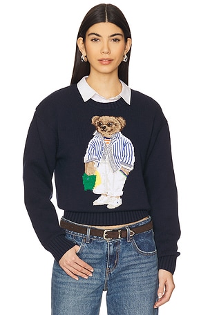 SUÉTER DE ALGODÃO COM GOLA REDONDA POLO BEAR Polo Ralph Lauren