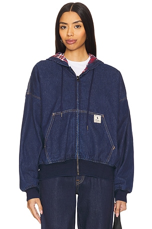 Polo Ralph Lauren Oversize Denim Hooded Jacket in Blue