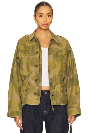 Printed Cropped Field Jacket Polo Ralph Lauren