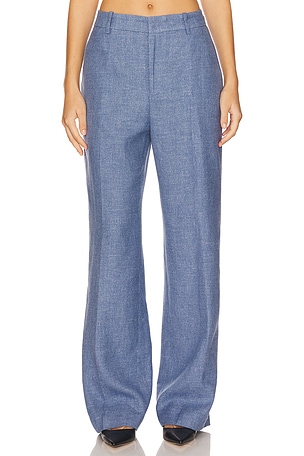 Linen Cotton Twill Wide Leg Pant Polo Ralph Lauren