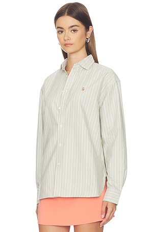 Polo Ralph Lauren Oxford Long Sleeve Collared Sport Shirt in Multi