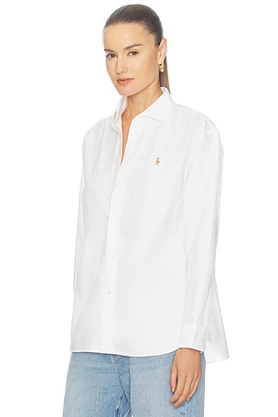 Polo Ralph Lauren Long Sleeve Button Front Shirt in White. Size XXS. Also