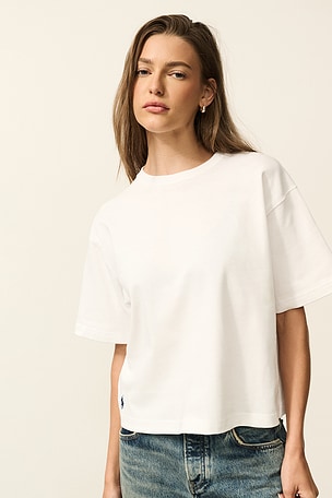 Cropped Short Sleeve T-shirt Polo Ralph Lauren