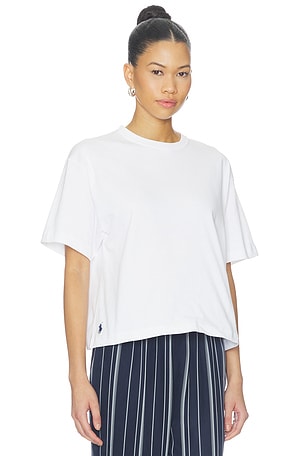 Polo Ralph Lauren Cropped Short Sleeve T-shirt in White