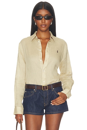 Linen Button Front Shirt Polo Ralph Lauren