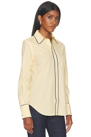 Polo Ralph Lauren Long Sleeve Collared Shirt in Yellow