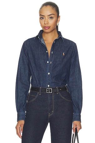 Denim Collared Sport Shirt Polo Ralph Lauren