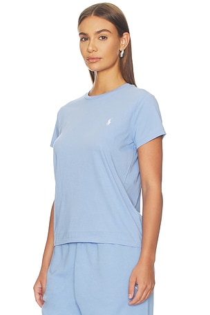 Polo Ralph Lauren Jersey Short Sleeve Crew Neck T-shirt in Baby Blue