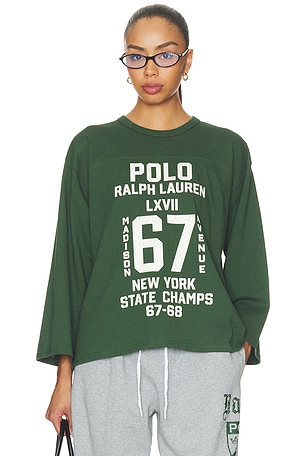 Long Sleeve Crew Neck T-shirt Polo Ralph Lauren