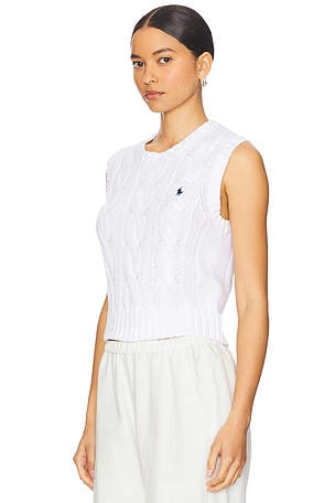 Polo Ralph Lauren Sleeveless Vest Top in White