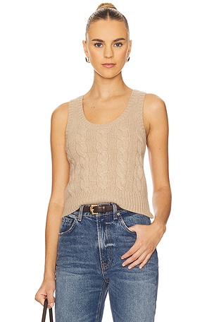 Cable Wool Cashmere Sleeveless Sweater Polo Ralph Lauren