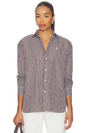 Relaxed Fit Striped Cotton Shirt Polo Ralph Lauren