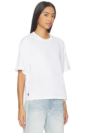 Polo Ralph Lauren Jersey Crop Short Sleeve T-shirt in White