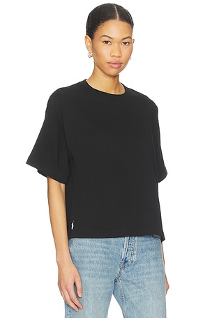 Polo Ralph Lauren Jersey Crop Short Sleeve T-shirt in Black