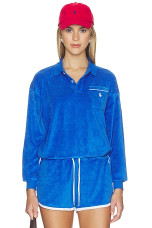 Cotton Terry Long Sleeve Polo Polo Ralph Lauren