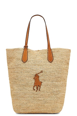 Raffia Tote Polo Ralph Lauren