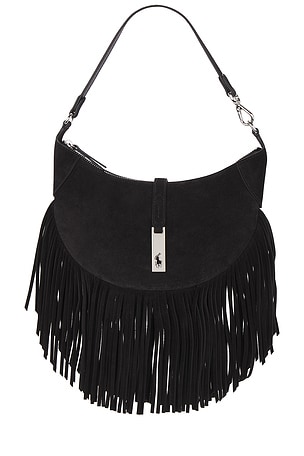 Suede Fringe Shoulder Bag Polo Ralph Lauren