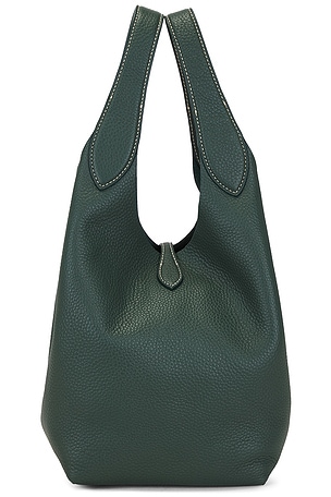 Polo Ralph Lauren Shiny Pebble Medium Tote in Green