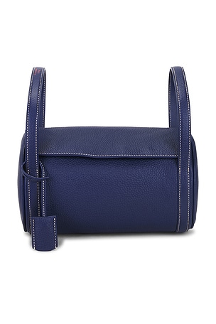 Polo Ralph Lauren Shiny Pebble Medium Duffle in Navy