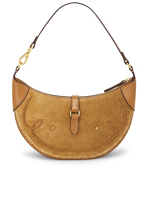 Polo Ralph Lauren Suede Mini Shoulder Bag in Tan