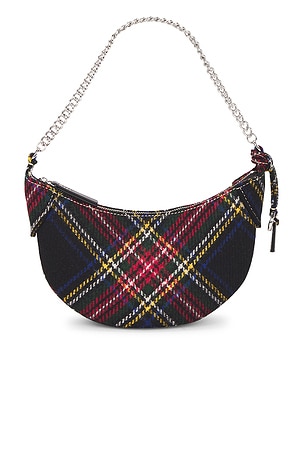 Polo Ralph Lauren Tartan Crossbody Bag Small in Black