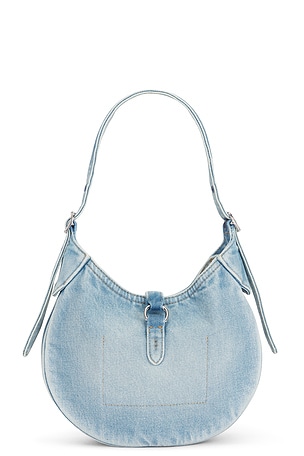 Polo Ralph Lauren Denim Shoulder Bag Small in Denim-Medium