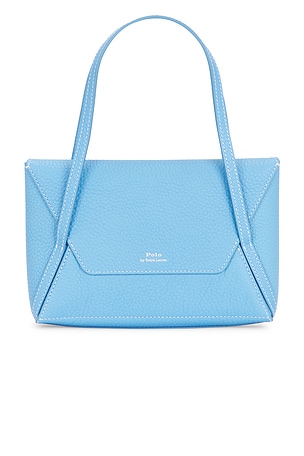 Polo Ralph Lauren Drum Pebble Envelope Wallet Small in Baby Blue