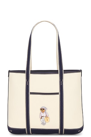 ХОЛЩОВАЯ СУМКА-ТОУТ CANVAS TOTE BAG Polo Ralph Lauren