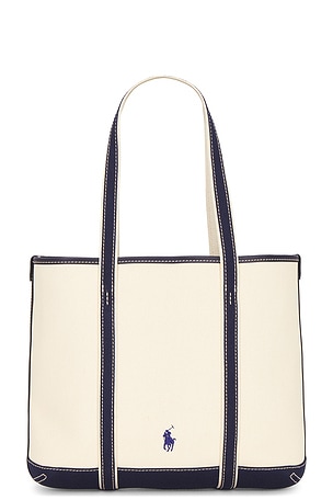 Polo Ralph Lauren Canvas Tote Bag in Cream