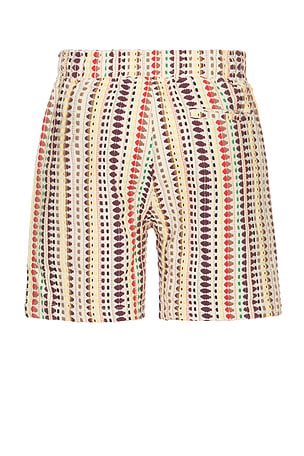 Pleasures Stitch Shorts in Beige