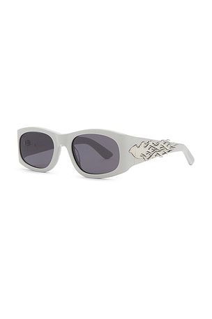 Pleasures Eazy Sunglasses in Ivory