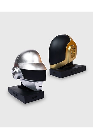 Pleasures x Daft Punk Helmets Bookend in Metallic Gold,Metallic Silver