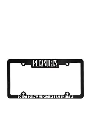Follow License Plate Cover Pleasures
