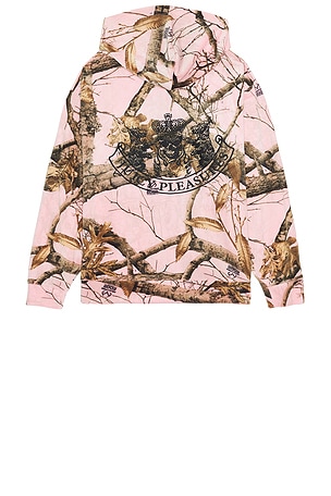 Pleasures Realtree Velour Hoodie in Pink