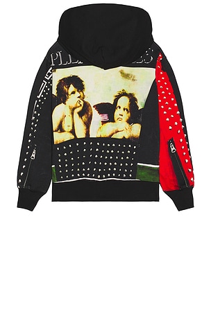 Pleasures Explosion Hoodie in Black. Size XL/1X. Also