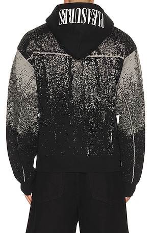 Pleasures Acid Cowboy Knitted Hoodie in Black