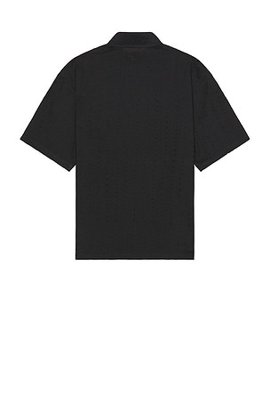 Pleasures Clarity Woven Polo in Black