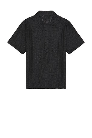 Pleasures Lacy Button Down in Black
