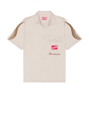 Pleasures Gutierrez Work Shirt in Beige