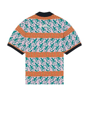 Pleasures Gecko Jacquard Polo in Lavender. Size M. Also